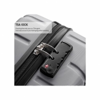 Troler cabina avion, cu carcasa rigida, TSA, 52cm x 35cm x 20cm, gri, Vivo, SC20-GREY